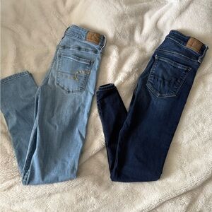 American Eagle By Payless Blue Skinny Jeans